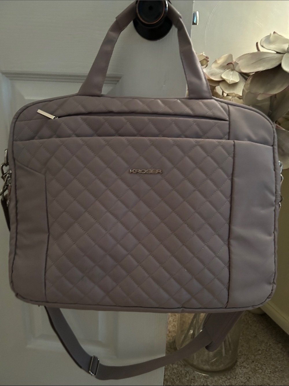 Dusty mauve computer bag